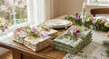 Spring Blossom Hand Block Printed Cotton Napkins – Set of 6
