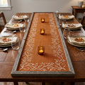 Amber Harvest Hand Block Printed Cotton Table Runner