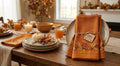Amber Harvest | Hand Block Printed Cotton Napkins – Set of 6