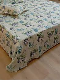 Spring Blossom Hand Block Printed Bedsheet Set