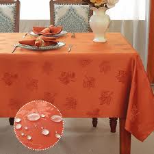 Amber Harvest Hand Block Printed Tablecloth