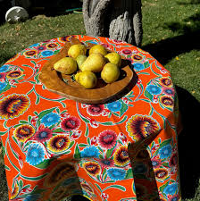 Holiday Have Hand Block Printed Tablecloth